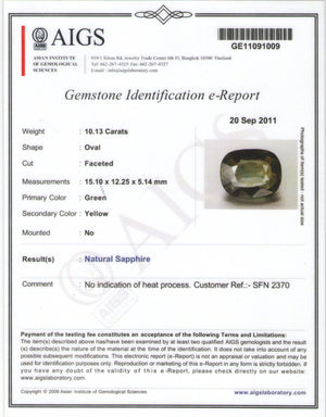 8801743-oval-deep-yellowish-green-aigs-tanzania-natural-other-fancy-sapphire-10.13-ct