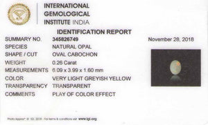 8801442-cabochon-very-light-greyish-yellow-with-multi-color-flashes-igi-australia-natural-white-opal-0.26-ct